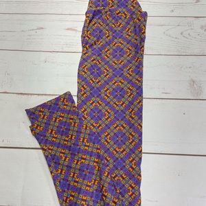 LuLaRoe OS Print Leggings New!  Never worn!
